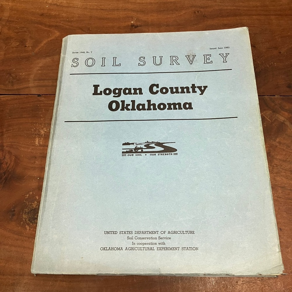 Soil Survey Logan County Oklahoma 1960 USDA Soil Conservation Maps